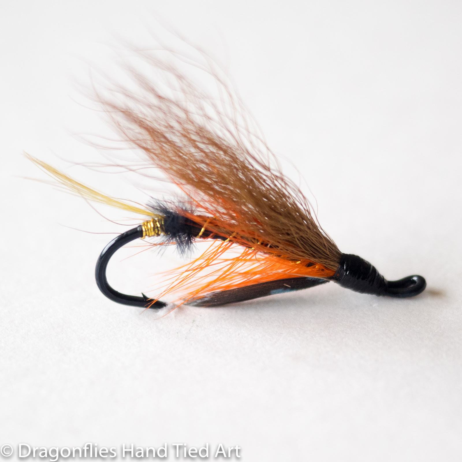 VERY GOOD QUALITY “THUNDER & LIGHTNING 9/0 SALMON FLY – Vintage